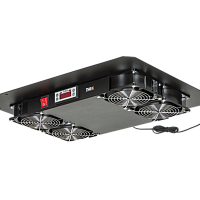 Вентиляторный блок TLK, на 4 вентилятора с терморегулятором и датчиком для шкафов TFR, TFL, TFA, черный