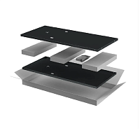 ITK LINEA E Компл. стенок боковых 800мм шкафа 33U чер.