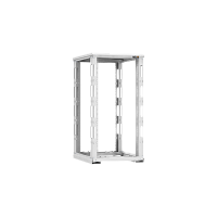 Монтажная стойка двухрамная с разборной рамой 19", 24U, Ш600xВ1195xГ800мм, с крышей, в разобранном виде, серый