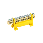 Шина PE "земля" на DIN-изол тип "Стойка" ШНИ-6х9-8-С-Ж ИЭК