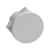 Коробка КМ41237 распаячная для о/п d75х40 мм IP44 (RAL7035, 4 гермоввода)