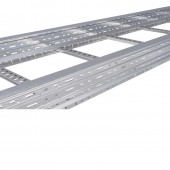 Лоток лест 80х300, L 3 м, RAL9016