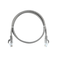 Коммутационный шнур NIKOMAX Essential Line U/UTP 4 пары, Кат.5е (Класс D), 100МГц, 2хRJ45/8P8C, T568B, заливной, с защитой защелки, многожильный, BC (