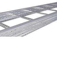 Лоток лест 80х300, L 3 м, RAL9016