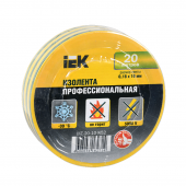 Изолента 0,18х19 мм желто-зеленая 20 метров ИЭК