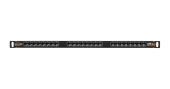 Коммутационная панель NIKOMAX 19", 0,5U, 24 порта, Кат.5e (Класс D), 100МГц, RJ45/8P8C, 110/KRONE, T568A/B, неэкранированная, с органайзером, черная -