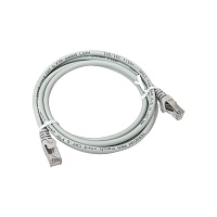 Патч-корд TERACOM PRO Cat.6 экранированный FTP оболочка LSZH серый (2,0м)