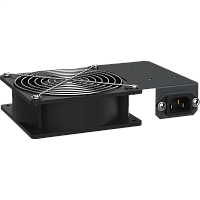 ITK Вент. панель 1 модуль С14 для шкафа 10" LINEA WS черная