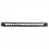 Патч-панель наборная 19",1U, под 24 модуля Keystone, UTP/STP