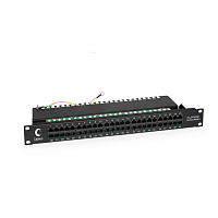 Патч-панель 19" (1U), 50 портов RJ-45, Dual IDC (телефонная раскладка)