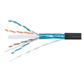 Кабель витая пара экранированная FTP (F/UTP), категория 6, 4 пары (23 AWG), одножильный, для внутренней и внешней прокладки, LSZH-UV, (25 м)