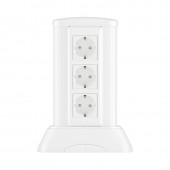 Миниколонна алюминиевая, 0.25м, цвет белый