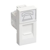 Розетка телефонная RJ-11 кат.3, 1 модуль. РКФ-10-00-П