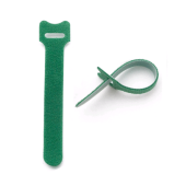 Хомут для кабеля, липучка с мягкой застежкой, 310x14 мм, зеленый (10 шт.)