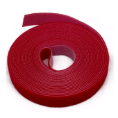 Лента (липучка) в рулоне, ширина 25 мм, длина 5 м, красная