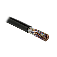 Кабель витая пара, неэкранированная U/UTP, категория 3, 100 пар (24 AWG), одножильный (solid), внешний, UV PE, -40°C - +50°C, черный