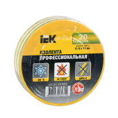 Изолента 0,18х19 мм желто-зеленая 20 метров ИЭК