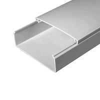 Кабель-канал серый RAL 7035 2-й замок в п/э 80х60 (18м/уп) Промрукав