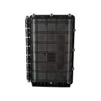 Муфта оптическая NIKOMAX, 48 волокон, тупиковая, 6 вводов/выводов, с адаптерной планкой под 8 SC адаптеров, с механической герметизацией вводов,  нару