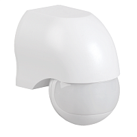 Датчик движения ДД 010 белый, макс. нагрузка 1100Вт, угол обзора 180град., дальность 10м, IP44, ИЭК