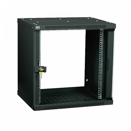 ITK Шкаф LINEA WE 12U 600x650мм дверь стекло черный