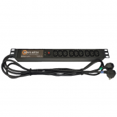 BONCH-ATS/PDU Блок розеток 19" с АВР, 9 С13; Вводы A, B: вилка Shuko