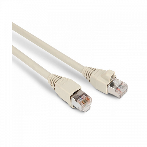 Hyperline PC-LPM-STP-RJ45-RJ45-C6a-2M-LSZH-GY Патч-корд F/UTP, экранированный, Cat.6a, LSZH, 2 м, се