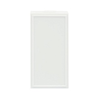 Заглушка 22,5х45 мм на 1 модуль, цвет белый