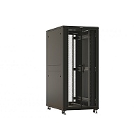Шкаф напольный 19-дюймовый, 37U, 1833x800х1000 мм (ВхШхГ), передняя и задняя распашные перфорированные двери (75%), ручка с замко