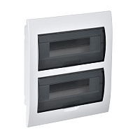 Корпус пластиковый ЩРВ-П-24 черн. прозр. дверь IP41 GENERICA