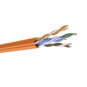 Кабель кат.5е, 4 пары U/UTP, жила 0,51 (+/- 0,01), LSZH нг(А)-HF, оранжевый, коробка 305