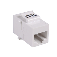 ITK Проходной адаптер кат.5E UTP, RJ45-RJ45, тип Keystone Jack