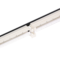 Коммутационная панель NIKOMAX 110 типа, 19", 1U, 100 пар, со cъемной этикеткой, белая с черным основанием