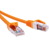 Патч-корд экранированный CAT6A F/UTP 4х2, LSZH, оранжевый, 5.0м
