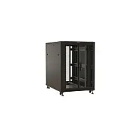 Шкаф напольный 19-дюймовый, 22U, 1100x800х1000 мм (ВхШхГ), передняя и задняя распашные перфорированные двери (75%), руч