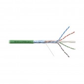 Кабель Премиум F/UTP, 4 пары, Кат.6 (Класс E), 450 МГц, AWG 23, внутренний нг(А)-LSLTx, зеленый, катушка 305м