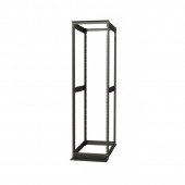 Открытая стойка 19-дюймовая (19"), 42U, высота 2070 мм, двухрамная, ширина 550 мм, глубина регулируется 600-850 мм, цвет черный (RAL 9005)