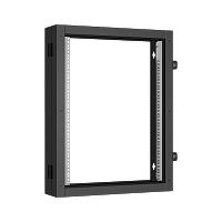Пристенная поворотная секция TLK 19", 15U, Ш600хВ770хГ156мм, 1 пары L-образных монтажных направляющих, черный RAL 9005.