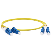 Патч-корд волоконно-оптический (шнур) SM 9/125 (OS2), LC/UPC-LC/UPC, 2.0 мм, duplex, LSZH, 1 м
