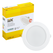 Светильник LED ДВО 1613 белый круг 12Вт 4000К IP20 IEK