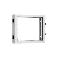 Пристенная поворотная секция NIKOMAX 19", 9U, Ш600хВ503хГ156мм, 1 пары L-образных монтажных направляющих, серый RAL 7035.