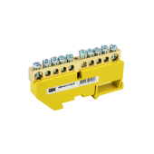 Шина PE "земля" на DIN-изол ШНИ-8х12-10-Д-Ж ИЭК