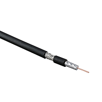 Кабель коаксиальный RG-6, 75 Ом (ТВ, SAT, CATV), жила - 18 AWG, общий диаметр 6.9мм, LSZH (бухта 500 м)