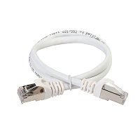 ITK Коммутационный шнур (патч-корд), кат.5Е FTP, 0,5м, белый