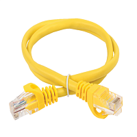 ITK Коммутационный шнур кат. 6 UTP PVC 0,5м желтый
