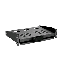 Полка выдвижная для клавиатуры 2U 300мм RAL9005