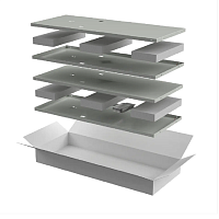 ITK LINEA N Компл. стенок боковых 1000мм шкафа 42U сер.