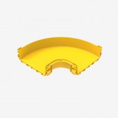 Горизонтальный угол на 90° для оптического лотка 300х100 мм