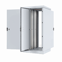 Шкаф уличный всепогодный напольный 36U (Ш1000хГ600) с электроотсеком, три двери