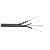 Кабель NIKOMAX волоконно-оптический, 4 волокна, одномодовый 9/125мкм, стандарта G.652.D & G.657.A1, внутренний/внешний, бабочка со стальными прутками 